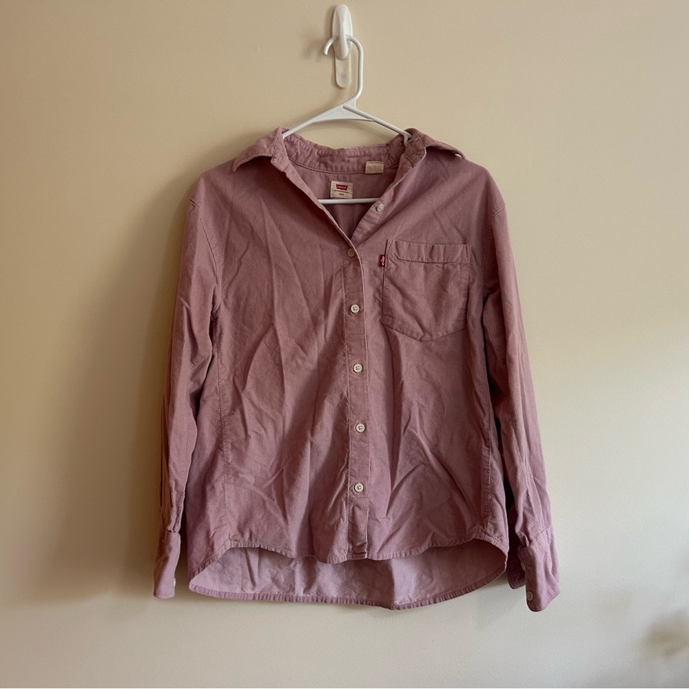 Levi's Corduroy Pink Button-Up Shirt